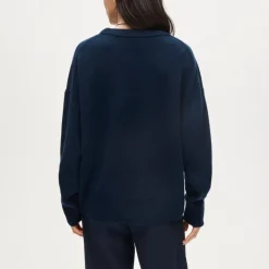 Collection cashmere sweater with intarsia print