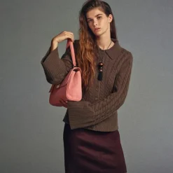 Collection cashmere twisted cable-knit cardigan