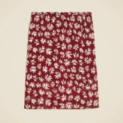 Collection Gwen knee-length layered slip skirt in embellished daisy chiffon