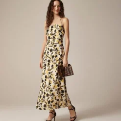 Collection ruched maxi dress in floral print