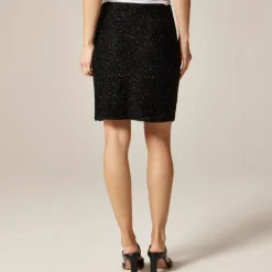 Collection sequin layered slip skirt