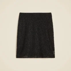 Collection sequin layered slip skirt