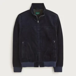 Corduroy jacket with wool-blend lining