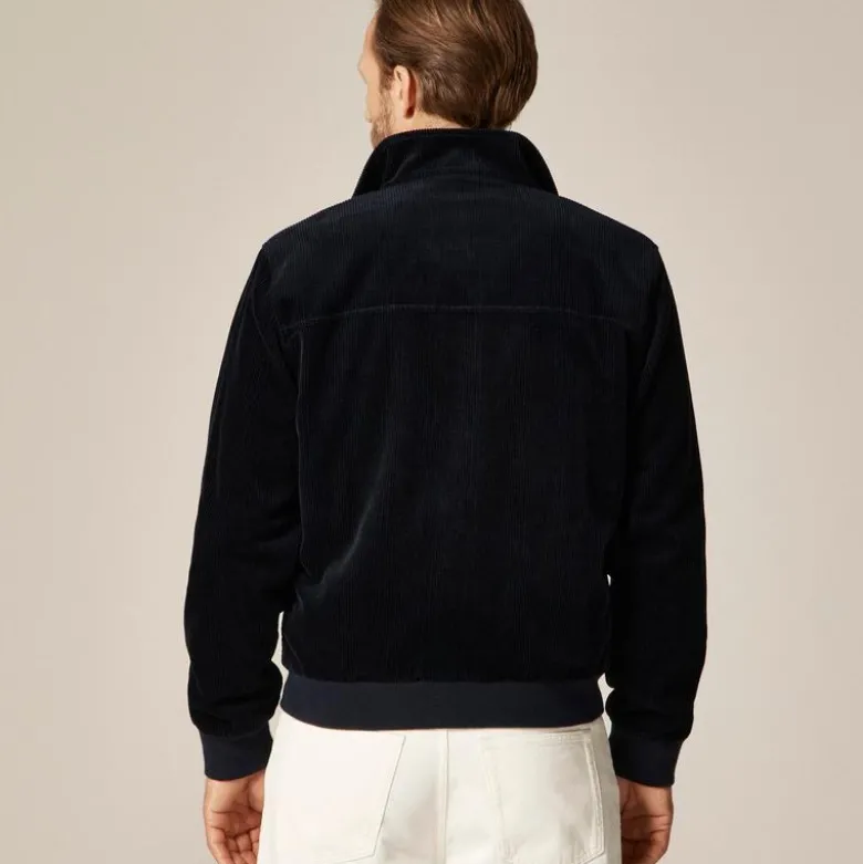 Corduroy jacket with wool-blend lining