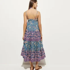 Cotton voile tiered sundress