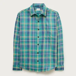 Cotton-hemp blend twill shirt