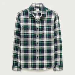 Cotton-hemp blend twill workshirt