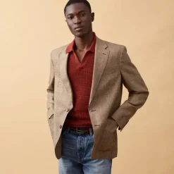 Crosby Classic-fit blazer in English wool-linen blend