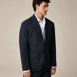 Crosby Classic-fit suit jacket in garment-dyed Italian cotton-linen blend