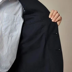 Crosby Classic-fit suit jacket in garment-dyed Italian cotton-linen blend