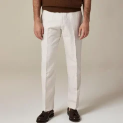 Crosby Classic-fit suit pant in Irish cotton-linen blend