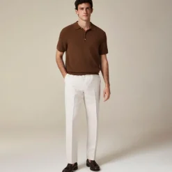Crosby Classic-fit suit pant in Irish cotton-linen blend