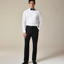 Crosby Classic-fit tuxedo pant in linen herringbone