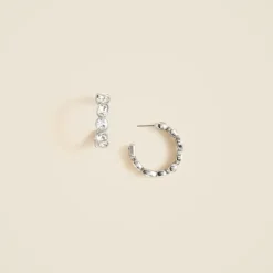 Crystal hoop earrings