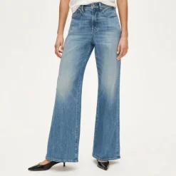 Curvy denim trouser jean