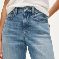 Curvy denim trouser jean