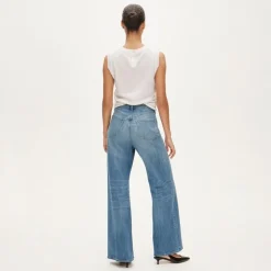 Curvy denim trouser jean