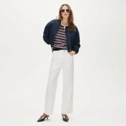 Curvy slim-wide jean