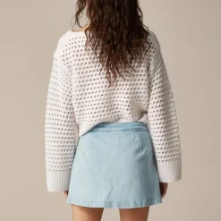 Denim skort