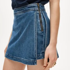 Denim skort