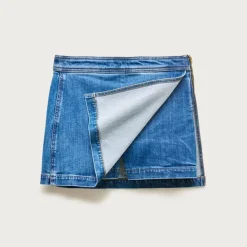 Denim skort