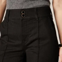 Denim trouser jean with stacked buttons