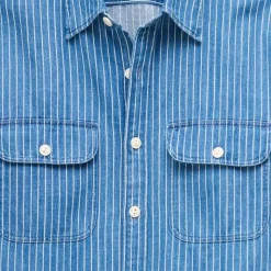 Denim workshirt in stripe