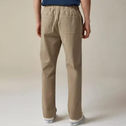 Drawstring pant in stretch cotton blend