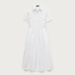 Elsie shirt-dress in cotton poplin