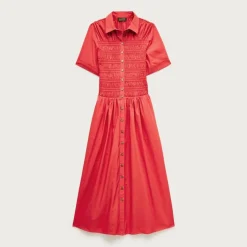 Elsie shirt-dress in cotton poplin