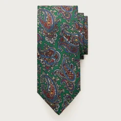 English silk paisley tie