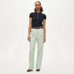 Essential wide-leg pant in Gramercy linen blend