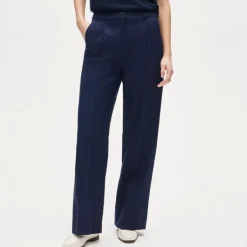 Essential wide-leg pant in Gramercy linen blend