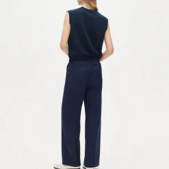 Essential wide-leg pant in Gramercy linen blend