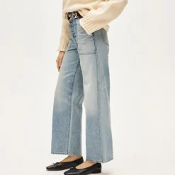Everyday wide-leg ankle jean in rigid
