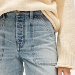 Everyday wide-leg ankle jean in rigid
