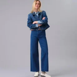 Everyday wide-leg ankle jean in rigid