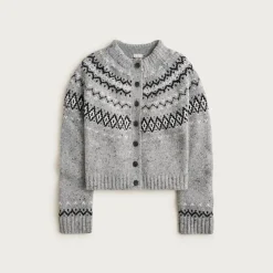 Fair Isle cardigan in wool blend