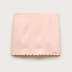 Fairfax scalloped mini skirt in Gramercy linen blend