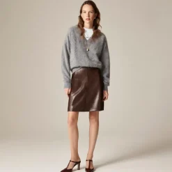 Fairfax skirt in faux leather