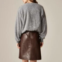 Fairfax skirt in faux leather