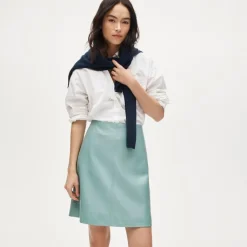 Fairfax skirt in faux leather