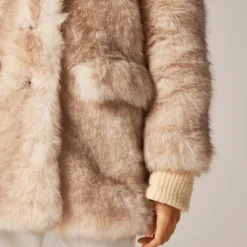 Faux-fur coat