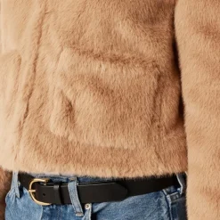 Faux-fur lady jacket