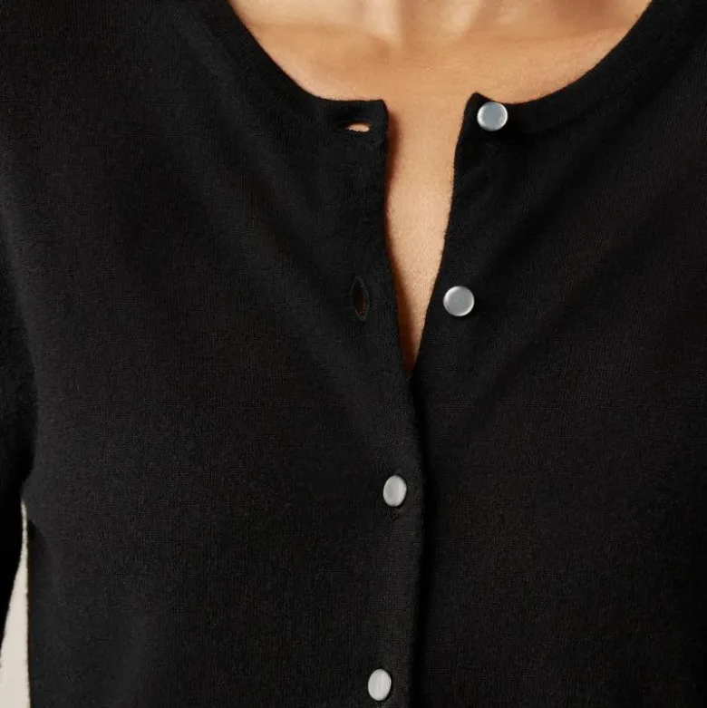 Featherweight cashmere cardigan