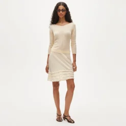 Featherweight cashmere wide V-neck sweater