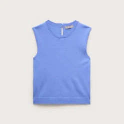 Featherweight cashmere-blend cropped sweater shell