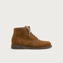 Field boots in suede