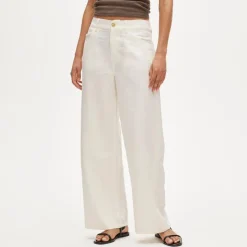 Five-pocket pant in linen blend