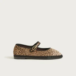 Flabelus X J.Crew Mary Jane espadrille flats in leopard print
